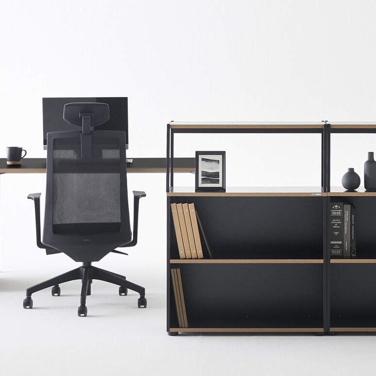 듀오백,[무료시공]듀오백 라이트오피스 CF083B2 3단 프레임 거실 서재 수납장 책장