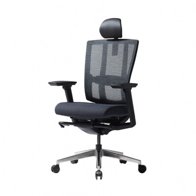 듀오백 브라보 BR-200C 알루미늄베이스 메쉬 컴퓨터 책상 의자