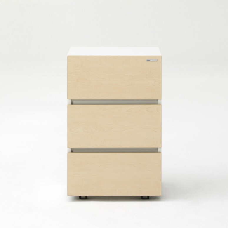 듀오백,[비노출]듀오백 라이트오피스 PCB003 3단 거실 서재 책상 서랍 서랍장